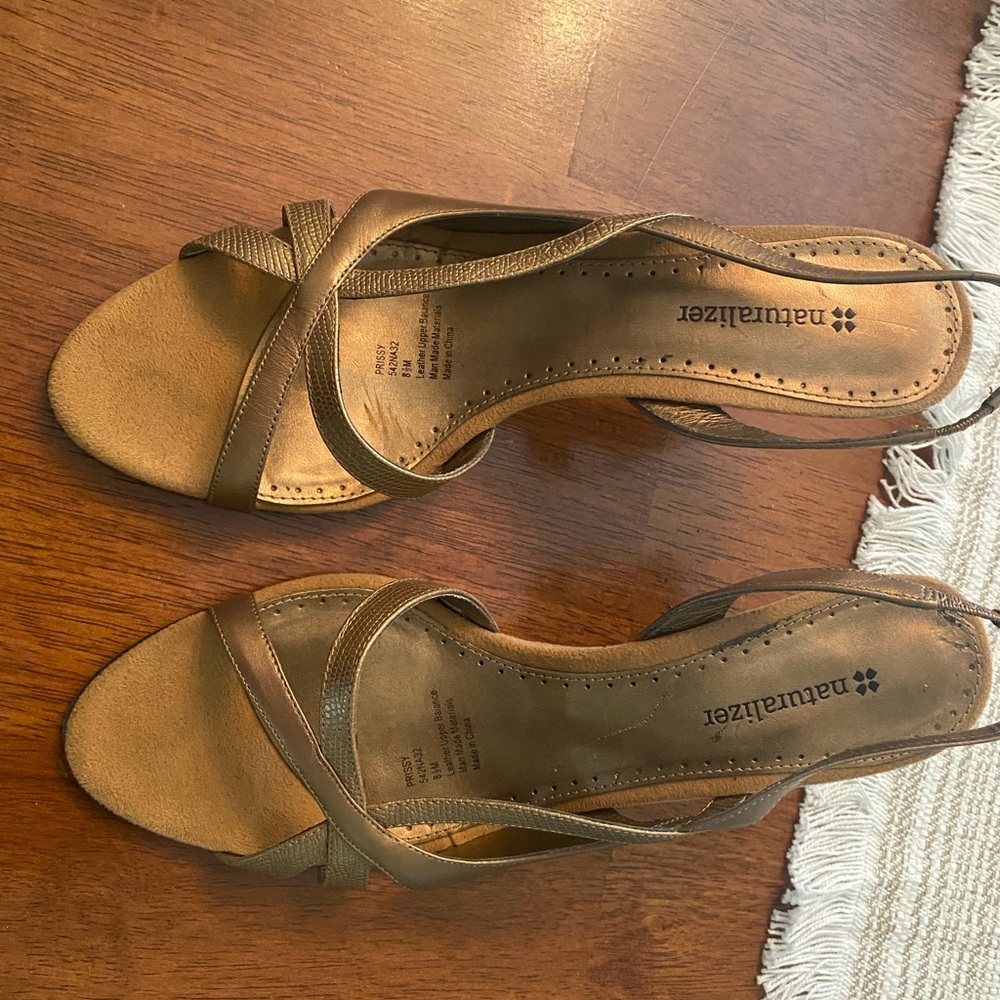 Bronze/Gold Heels